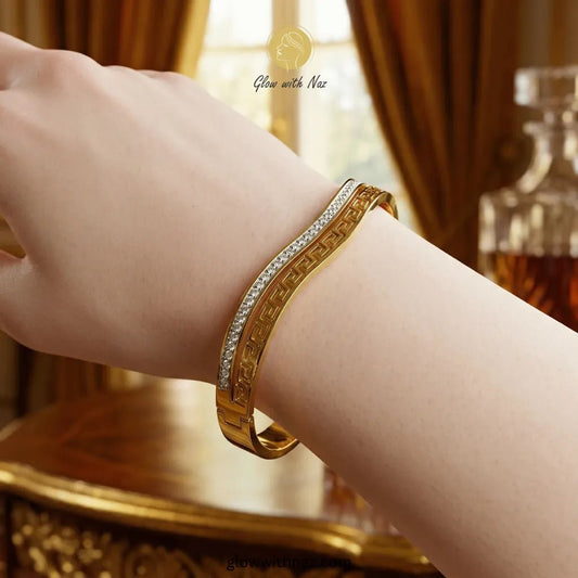 18K Gold - Plated Grecian Wave Hand Cuff Bracelets - 18K Gold - Plated Grecian Wave Hand Cuff BraceletsJewelryGlow with NazGlow With NazN-B006N-B00618K Gold - Plated Grecian Wave Hand Cuff Bracelets