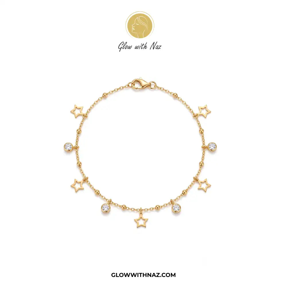 Stainless Steel Star Anklet