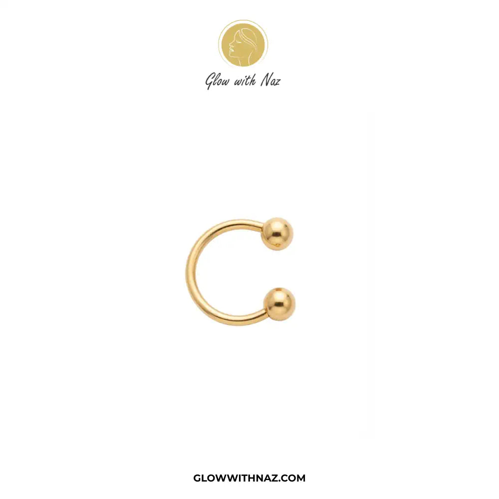 Stainless Steel Horseshoe C Nose Ring & Helix Ear Piercing Jewelry