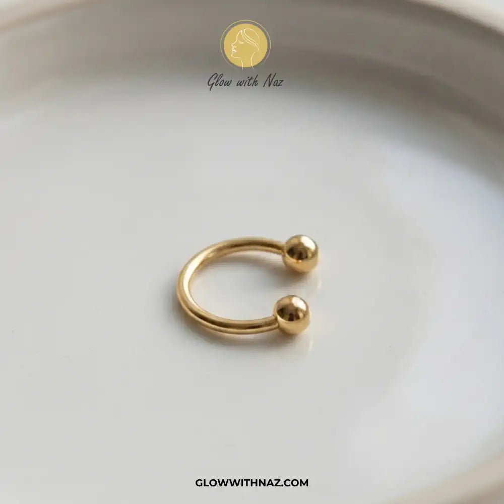 Stainless Steel Horseshoe C Nose Ring & Helix Ear Piercing Jewelry