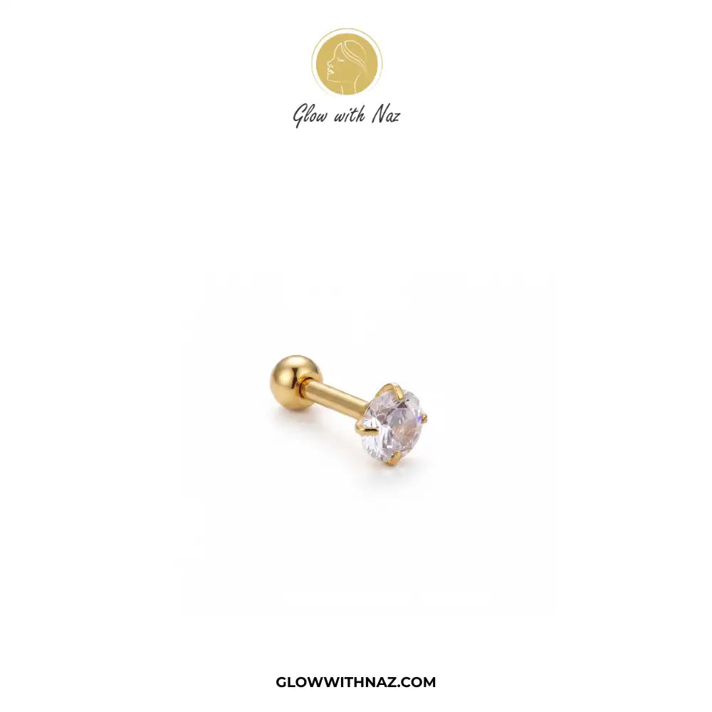 Diamond Zircon Nose Pin & Helix Piercing Jewelry