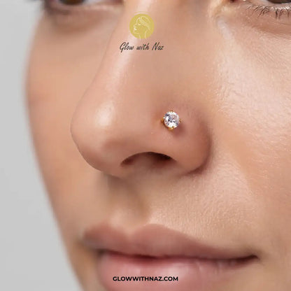 Diamond Zircon Nose Pin & Helix Piercing Jewelry