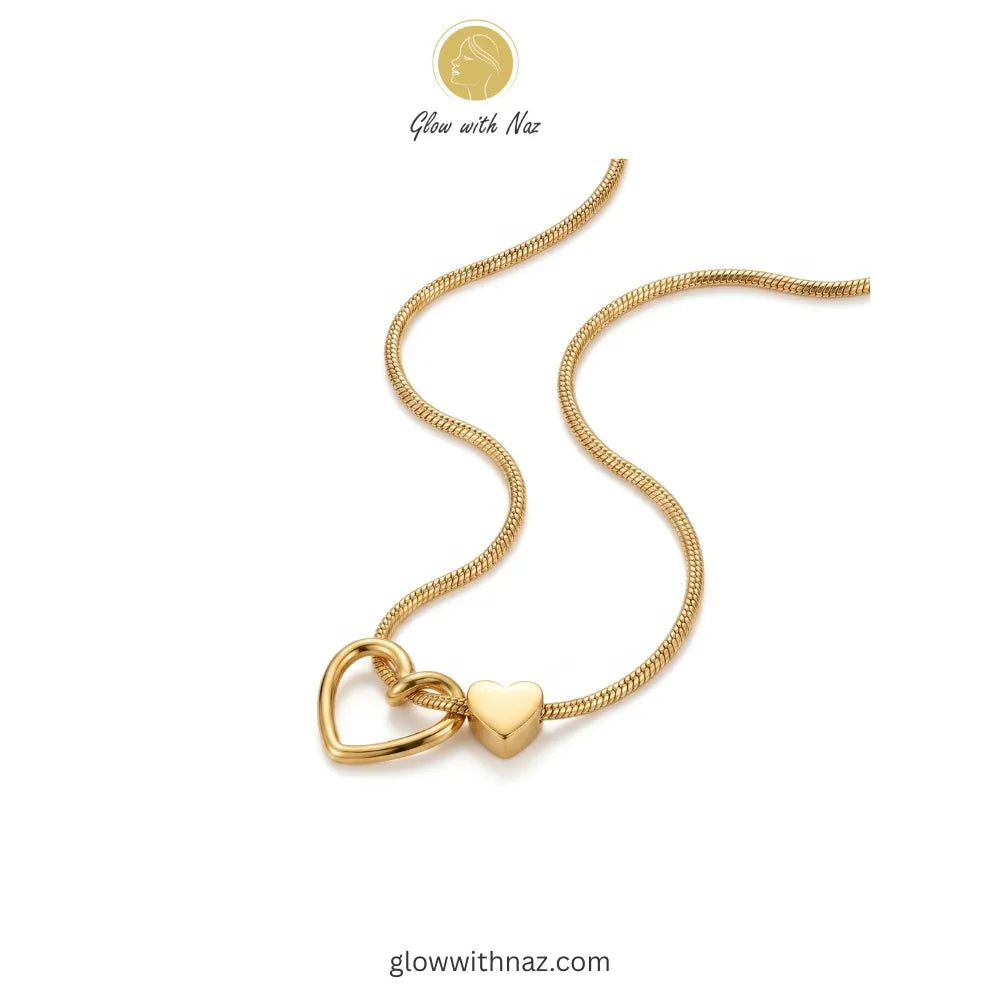 Premium Quality Double Heart Gold Necklace necklace, pendant necklace, necklace set, locket set, simple necklace, pendant set, pendant, chain necklace, diamond pendant, diamond necklace, locket necklace, neck chain, girls locket, heart locket, pendant for girls, necklace for girls, heart necklace, locket for girls, diamond locket, pendant necklace for girls, heart chain locket, stainless steel necklace, double chain necklace, ruby necklace, neck chain for girls, locket design, pendant design, necklace desig