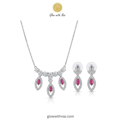 Royal Ruby Red Teardrop Zircon necklace & Earrings Set necklace, pendant necklace, necklace set, locket set, simple necklace, pendant set, pendant, chain necklace, diamond pendant, diamond necklace, locket necklace, neck chain, girls locket, heart locket, pendant for girls, necklace for girls, heart necklace, locket for girls, diamond locket, pendant necklace for girls, heart chain locket, stainless steel necklace, double chain necklace, ruby necklace, neck chain for girls, locket design, pendant design, ne