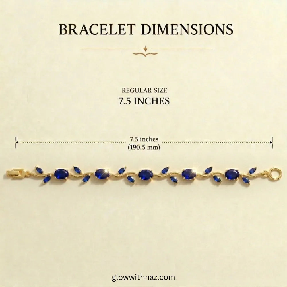 Premium Blue Tulip Bracelet | Rapunzel Floral Stainless Steel Bracelet