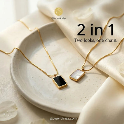 Double - Sided Black & White Rectangle Pendant Necklace - Double - Sided Black & White Rectangle Pendant NecklaceJewelryGlow With NazGlow With NazN-N022N-N022Double - Sided Black & White Rectangle necklace, pendant necklace, necklace set, locket set, simple necklace, pendant set, pendant, chain necklace, diamond pendant, diamond necklace, locket necklace, neck chain, girls locket, heart locket, pendant for girls, necklace for girls, heart necklace, locket for girls, diamond locket, pendant nPendant Necklace