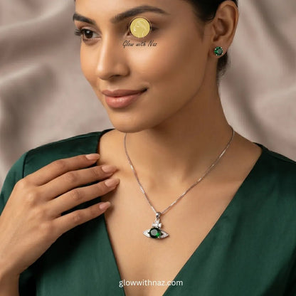 Emerald Green Zircon Pendant & Earrings Set - Emerald Green Zircon Pendant & Earrings SetJewelryGlow With NazGlow With NazN-N031N-N031Emerald Green Zircon Pendant & Earrings Set necklace, pendant necklace, necklace set, locket set, simple necklace, pendant set, pendant, chain necklace, diamond pendant, diamond necklace, locket necklace, neck chain, girls locket, heart locket, pendant for girls, necklace for girls, heart necklace, locket for girls, diamond locket, pendant necklace for girls, heart chain lock