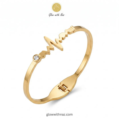 Gold Heartbeat Bracelet
