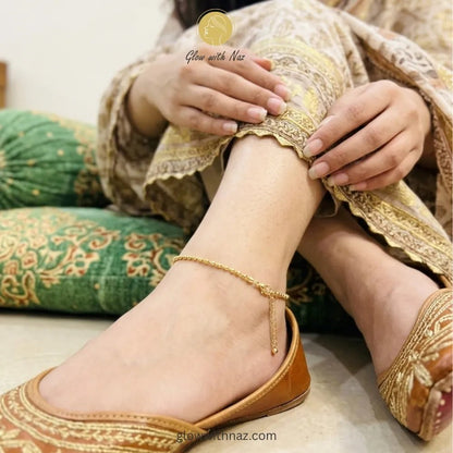 Gold Small Ball Bead Chain Anklet for Women - Gold Small Ball Bead Chain Anklet for WomenJewelryGlow With NazGlow With NazA001A001Gold Ball Chain Anklet for Women Pakistan | Imported Anti-Tarnish Stainless Steel | Glow with Naz