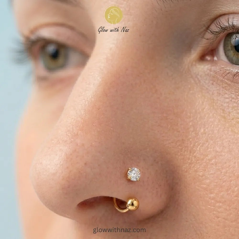 Gold Zircon C-Shape Stainless Steel Nose Ring - Gold Zircon C-Shape Stainless Steel Nose RingJewelryGlow With NazGlow With NazNR001NR001Gold Zircon Stainless Steel Nose Ring