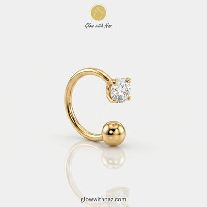 Gold Zircon C-Shape Stainless Steel Nose Ring - Gold Zircon C-Shape Stainless Steel Nose RingJewelryGlow With NazGlow With NazNR001NR001gold-zircon-stainless-steel-nose-ring-pakistan-glow-with-naz