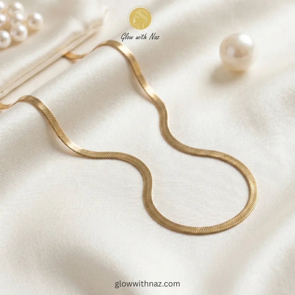 Herringbone Chain - Stainless Steel Simple Chain Necklace - Herringbone Chain - Stainless Steel Simple Chain NecklaceJewelryGlow With NazGlow With NazN0039N0039Gold herringbone chain necklace stacked with luxury jewelry necklace, pendant necklace, necklace set, locket set, simple necklace, pendant set, pendant, chain necklace, diamond pendant, diamond necklace, locket necklace, neck chain, girls locket, heart locket, pendant for girls, necklace for girls, heart necklace, locket for girls, diamon
