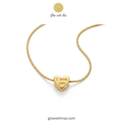 I Love You Gold Heart Pendant Necklace - I Love You Gold Heart Pendant NecklaceJewelryGlow With NazGlow With NazN-N033N-N033I Love You Gold Heart Pendant Necklace necklace, pendant necklace, necklace set, locket set, simple necklace, pendant set, pendant, chain necklace, diamond pendant, diamond necklace, locket necklace, neck chain, girls locket, heart locket, pendant for girls, necklace for girls, heart necklace, locket for girls, diamond locket, pendant necklace for girls, heart chain locket,