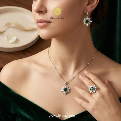 Luxury Emerald Green Heart Jewelry Set - Luxury Emerald Green Heart Jewelry SetJewelryGlow With NazGlow With NazN-N026N-N026Luxury Emerald Green Heart Jewelry Set necklace, pendant necklace, necklace set, locket set, simple necklace, pendant set, pendant, chain necklace, diamond pendant, diamond necklace, locket necklace, neck chain, girls locket, heart locket, pendant for girls, necklace for girls, heart necklace, locket for girls, diamond locket, pendant necklace for girls, heart chain locket, stainless s