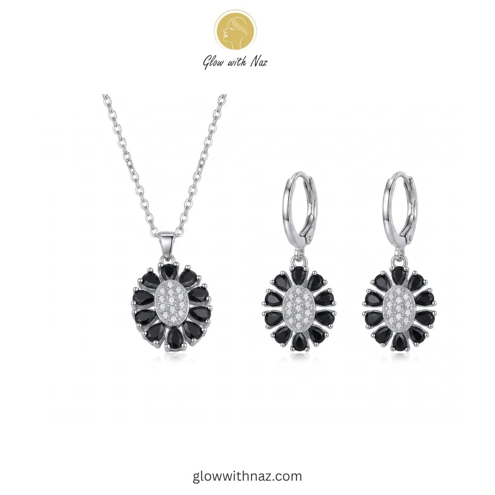 Silver & Black Stone Necklace & Stud Earrings Set - Silver & Black Stone Necklace & Stud Earrings SetJewelryGlow With NazGlow With NazN-N020N-N020Silver & Black Stone Necklace & Stud Earrings Set necklace, pendant necklace, necklace set, locket set, simple necklace, pendant set, pendant, chain necklace, diamond pendant, diamond necklace, locket necklace, neck chain, girls locket, heart locket, pendant for girls, necklace for girls, heart necklace, locket for girls, diamond locket, pendant neckla